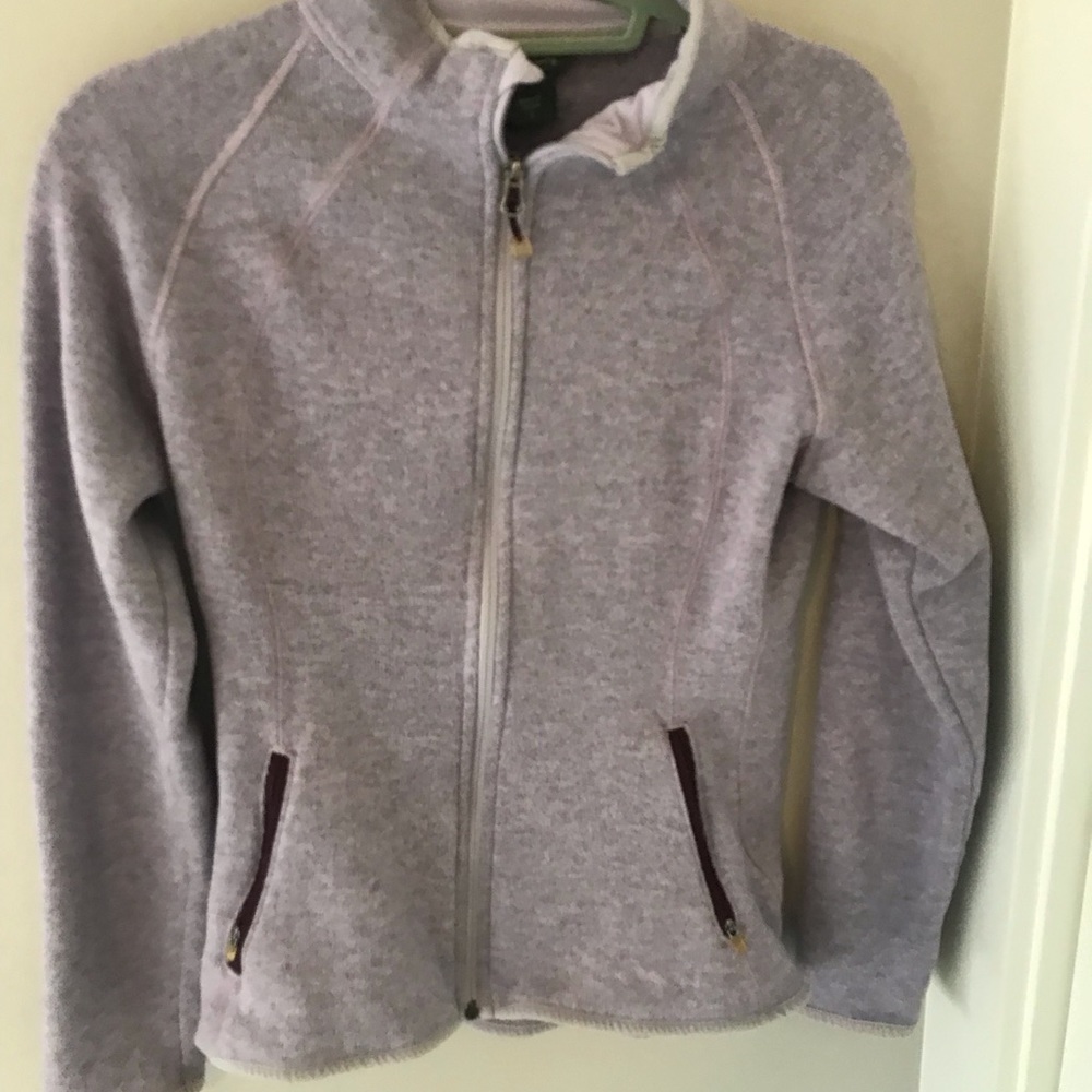 Eddie Bauer fleece sweatshirt size medium purplely gray color